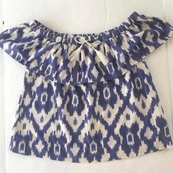 Madewell 'Balcony' Ikat Off the Shoulder Top Small - Picture 5 of 5